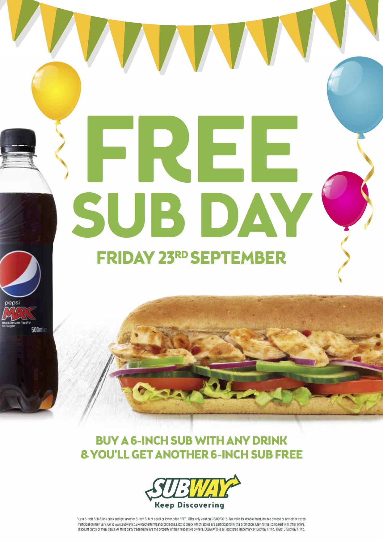 Subway Customer Appreciation Day 2024 Calendar reyna ofella