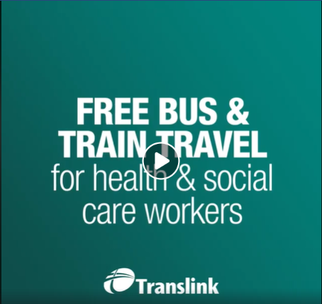 Translink “Free Travel for Health and Social Care Workers”