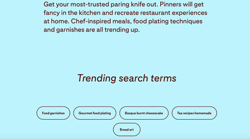 Pinterest Guide Blog - trending search terms
