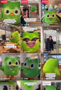 Duolingo TikTok account