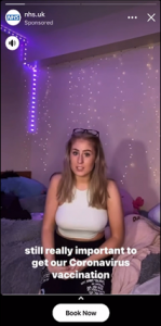 NHS TikTok ad